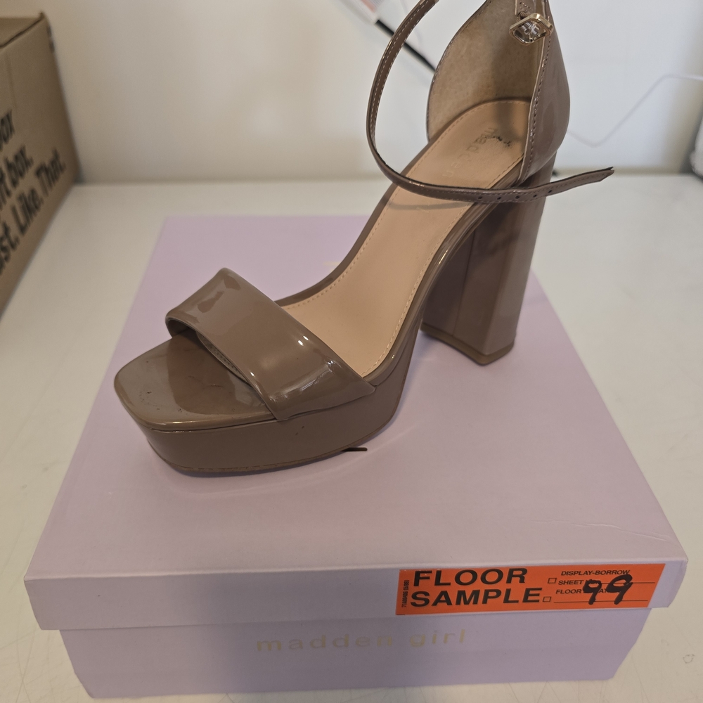 Madden Girl Women's Tan Platform Heels